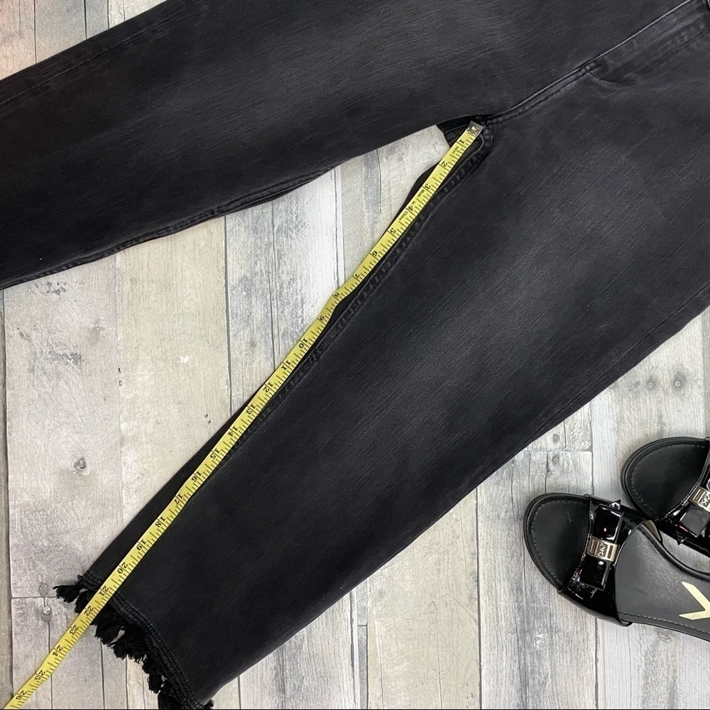 Soft Surroundings Black gray cropped tassel jeans - Picture 6 of 13